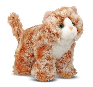   and Doug 7 Plush Trixie The Orange Tabby Kitten Stuffed Animal ~NEW