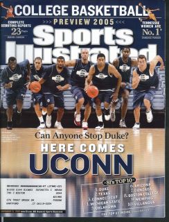 SPORTS ILLUSTRATED Uconn Daniel Gibson Candace Parker 11/21 2005