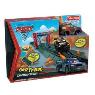 Fisher Price GeoTrax CARS 2 Crossover Track Pack ~ New in Box!