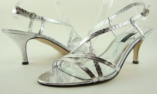 Caparros Eddie Silver Wedding Womens Shoes Sandals 9 5