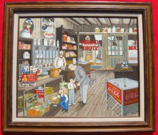 Hargrove The Candy Store 20 x 24 Framed Painting 84 of 750 Limited 