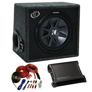 Kicker Car Audio 12 Loaded Sub Box CVR12 Speaker Enclosure Refurb 