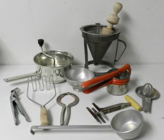 Vintage Lot Home Canning Supplies Foley Food Mill More