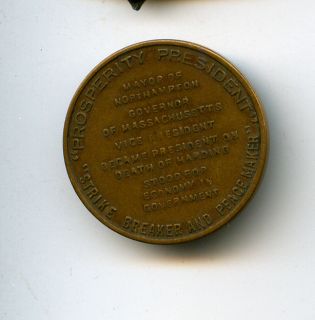Calvin Coolidge 30th Prosperity Strikebreaker Medal