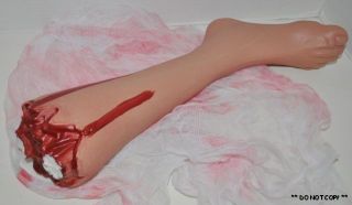 Halloween Decorations Bloody Leg Foot Body Parts Cemetery Haunted 