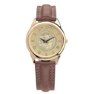 George Washington University   Mens 18K Gold 5M Watch Brown Watches 