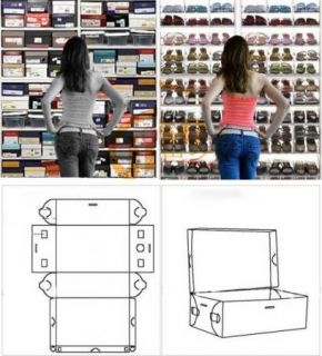   Clear Shoe Box Plastic Stackable Boxes Organizer Find Shoes Easy