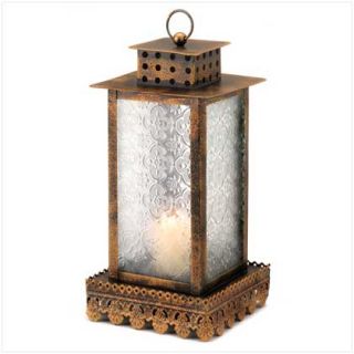 Kyoto Candle Elegant Bronze Finish Lantern Lamp Light