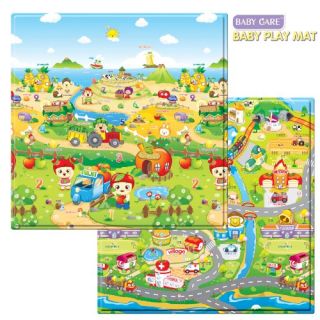 baby care play mat fruits farm small