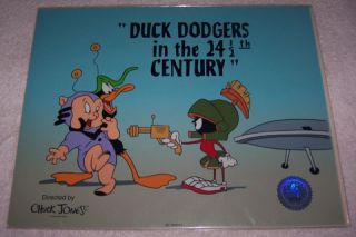 Marvin The Martian Daffy Duck Dodgers 24th Century Cel