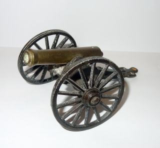 Vintage MF Co Cast Iron Brass Miniature Cannon