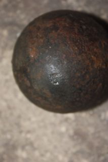 RARE Revolutionary War Era Hessian Cannonball with Markings