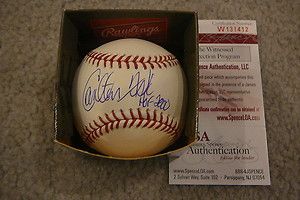 Carlton Fisk Signed Auto OML Baseball Ball HOF 2000 JSA Autographed 