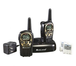 22 Channel Camo 2 Way Radios C w Drop in Charger and Rechargeable 