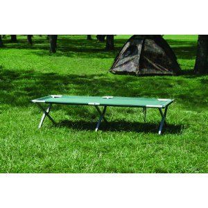 Texsport Deluxe Folding Camp Cot Camping Outdoor Sleep Carry Bag Free 