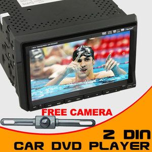 Auto Indash 2Din Car Stereo DVD Player 7LCD Camera