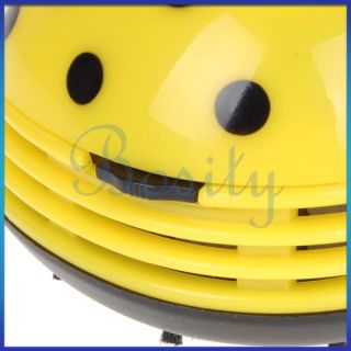 Mini Yellow Ladybug Handheld Vacuum Cleaner Desktop Car