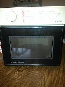 Sharp Carousel II Half Pint Boat RV Camping Microwave Oven Perfect 