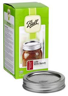 New Ball Regular Mouth Canning 12 Lids and 12 Bands