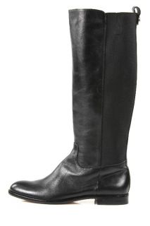 Coach Carrieann Tall Flat Riding Boots with Stretch Black US 8 5 
