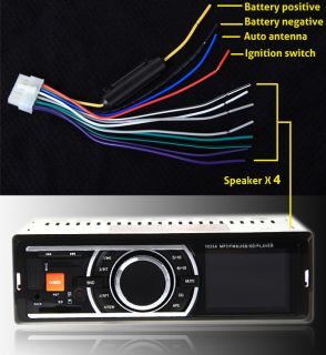 Car Audio Stereo in Dash FM Receiver with MP3 Player USB SD Input Aux 