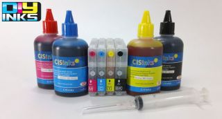 Refillable Cartridges Kit for Brother MFC 495CW 670CD
