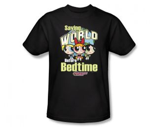 The Powerpuff Girls Saving The World Cartoon Network Adult T Shirt Tee