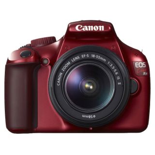 NEW BOXED CANON EOS KISS X50 1100D RED +EF S 18 55 II LENS KIT
