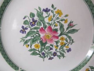Rosalynn International China Chop Plate Floral 12 1 4 In