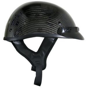 dot approved half helmet real carbon fiber size medium