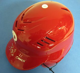 Carlos Ruiz Phillies Autographed Signed Full Size Batting Helmet PSA 