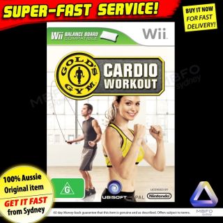 Golds Gym Cardio Workout for Wii New Fitness Strength Training Weight 