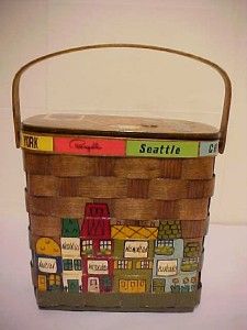 Artist CARO NAN 1964 basket purse handbag ~ Made exclusively for 