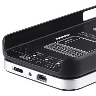 Mini Sliding Bluetooth Keyboard Power Pack Battery Case for iPhone 4 G 