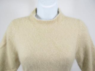 you are bidding on a caslon yellow angora short sleeve sweater in a 