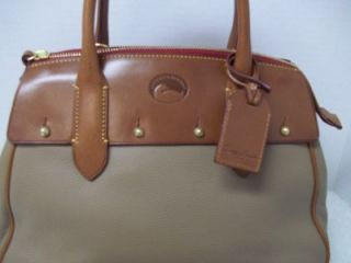 New Dooney and Bourke Small Wilson Satchel in Taupe OL672