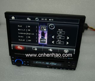 Single DIN 7Digital Touch Screen GPS DVD CD Car Player