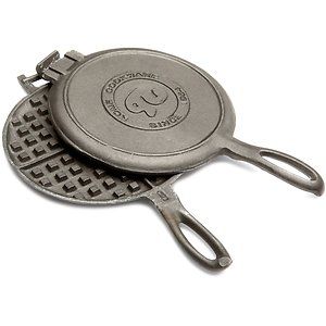   Waffle Iron Maker Cooker Kitchen Camp Gas Stove Cast Iron
