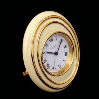 Superb Cartier Must Luxury Vintage 8 Days Desk Alarm Clock
