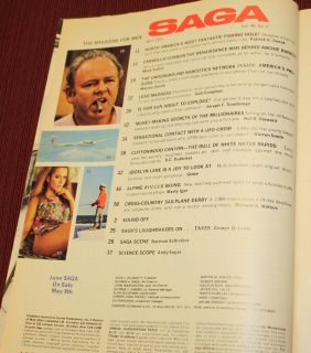 1973 Saga Mens Magazine Carroll OConnor Archie Bunker