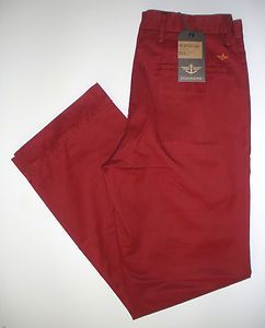   D3 Classic Fit The Softest Khaki Barn Door Red Casual Pant $65