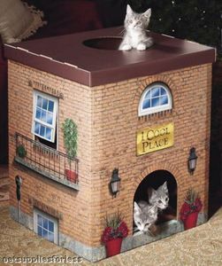 Cat Furniture Toy City Place Kitten Climbing Toy Cat House 34062