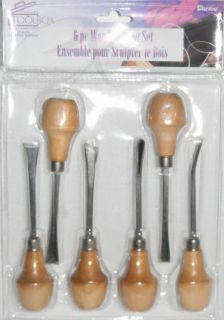 PC Wood Carving Knife Chisel Set w Large Ball Handles
