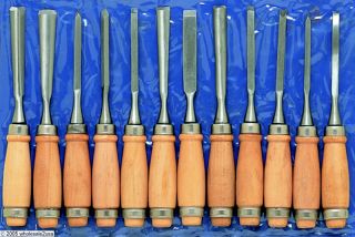 20 Wood Working Chisels Clockmaker Lathe Carving Tools