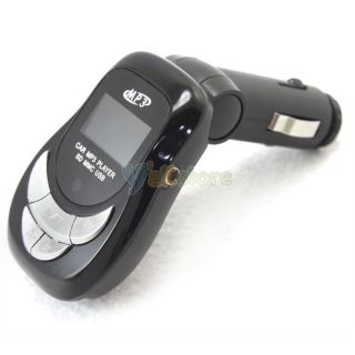 New Car MP3 Player FM Transmitter USB SD MMC Card Reader Black