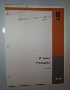 Case 921 Wheel Loader Parts Catalog Book Manual 8 7262