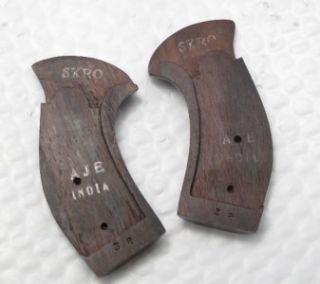 Skro Eagle Engraved Wood Gun Grips s w K L10 15 19 64 66 686 696 Round 