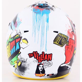   MX Enduro Off Road Cartoon Comic Book Motocross Crash Helmet