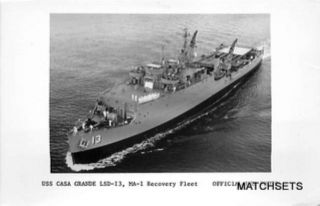 Snapshot measuring 4 1/2 x 2 1/2 of US NAVY MILITARY USS CASA GRANDE 