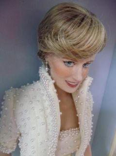 Franklin Mint Doll Princess Diana Lady Di Porcelain Elvis Dress WOW 
